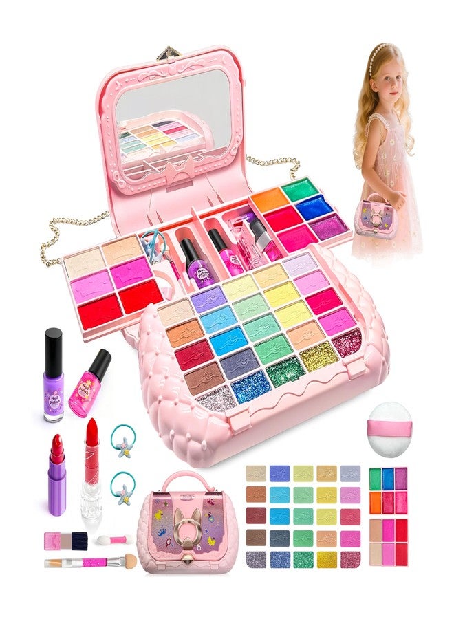 CLRDZN Kids Makeup Kit for Girl - Kids Makeup Sets for Girls 5-8, Real Washable Girls Makeup Kit, Little Girl Makeup Set & Princess Toys Christmas Birthday Gift for 3 4 5 6 7 8 9 10 11 12 Year Old - Image 1